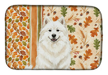 Load image into Gallery viewer, Cream Samoyed Heirloom Fall Dish Drying Mat