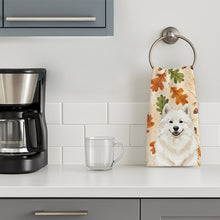 Load image into Gallery viewer, Cream Samoyed Heirloom Fall Kitchen Towel