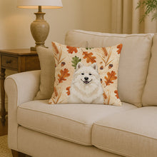 Load image into Gallery viewer, Cream Samoyed Heirloom Fall Throw Pillow