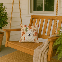 Load image into Gallery viewer, Cream Samoyed Heirloom Fall Throw Pillow