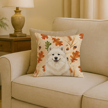 Load image into Gallery viewer, Cream Samoyed Heirloom Fall Throw Pillow