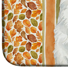 Load image into Gallery viewer, White Samoyed Heirloom Fall Dish Drying Mat