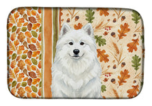 Load image into Gallery viewer, White Samoyed Heirloom Fall Dish Drying Mat