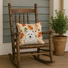 Load image into Gallery viewer, White Samoyed Heirloom Fall Throw Pillow