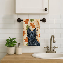 Load image into Gallery viewer, Schipperke Heirloom Fall Kitchen Towel