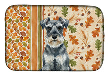 Load image into Gallery viewer, Schnauzer Heirloom Fall Dish Drying Mat