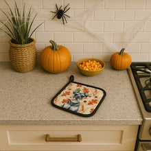 Load image into Gallery viewer, Schnauzer Heirloom Fall Pair of Pot Holders