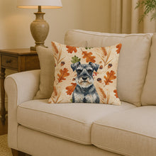 Load image into Gallery viewer, Schnauzer Heirloom Fall Throw Pillow