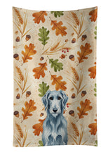 Load image into Gallery viewer, Blue-Gray Scottish Deerhound Heirloom Fall Kitchen Towel