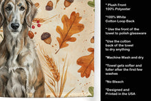 Load image into Gallery viewer, Brindle Scottish Deerhound Heirloom Fall Kitchen Towel