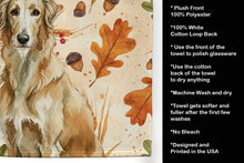 Load image into Gallery viewer, Wheaten Scottish Deerhound Heirloom Fall Kitchen Towel