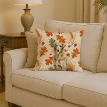 Load image into Gallery viewer, Wheaten Scottish Deerhound Heirloom Fall Throw Pillow