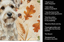 Load image into Gallery viewer, Sealyham Terrier Heirloom Fall Kitchen Towel