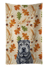 Load image into Gallery viewer, Black Shar Pei Heirloom Fall Kitchen Towel