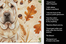 Load image into Gallery viewer, Shar Pei Heirloom Fall Kitchen Towel