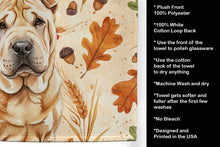 Load image into Gallery viewer, Red Shar Pei Heirloom Fall Kitchen Towel