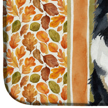 Load image into Gallery viewer, Tricolor Sheltie Heirloom Fall Dish Drying Mat