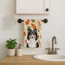 Load image into Gallery viewer, Tricolor Sheltie Heirloom Fall Kitchen Towel