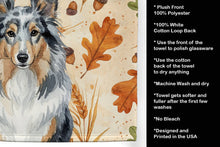 Load image into Gallery viewer, Blue Merle Sheltie Heirloom Fall Kitchen Towel