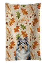 Load image into Gallery viewer, Blue Merle Sheltie Heirloom Fall Kitchen Towel