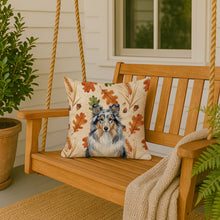 Load image into Gallery viewer, Blue Merle Sheltie Heirloom Fall Throw Pillow