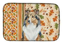 Load image into Gallery viewer, Sable Sheltie Heirloom Fall Dish Drying Mat