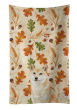 Load image into Gallery viewer, Cream Shiba Inu Heirloom Fall Kitchen Towel