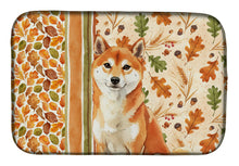 Load image into Gallery viewer, Red Shiba Inu Heirloom Fall Dish Drying Mat