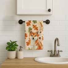 Load image into Gallery viewer, Red Shiba Inu Heirloom Fall Kitchen Towel