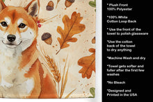 Load image into Gallery viewer, Red Shiba Inu Heirloom Fall Kitchen Towel