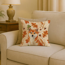 Load image into Gallery viewer, Red Shiba Inu Heirloom Fall Throw Pillow
