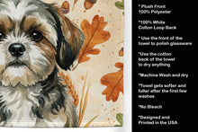 Load image into Gallery viewer, Brindle Shih Tzu Heirloom Fall Kitchen Towel