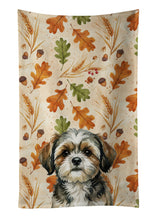 Load image into Gallery viewer, Brindle Shih Tzu Heirloom Fall Kitchen Towel