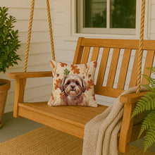Load image into Gallery viewer, Liver Shih Tzu Heirloom Fall Throw Pillow