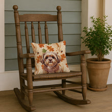 Load image into Gallery viewer, Liver Shih Tzu Heirloom Fall Throw Pillow