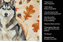 Load image into Gallery viewer, Agouti Siberian Husky Heirloom Fall Kitchen Towel
