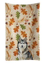 Load image into Gallery viewer, Agouti Siberian Husky Heirloom Fall Kitchen Towel