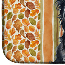 Load image into Gallery viewer, Black Skye Terrier Heirloom Fall Dish Drying Mat
