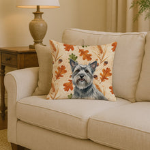 Load image into Gallery viewer, Gray Skye Terrier Heirloom Fall Throw Pillow