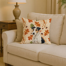 Load image into Gallery viewer, Smooth Fox Terrier Heirloom Fall Throw Pillow