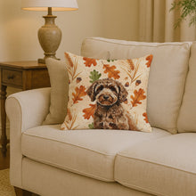 Load image into Gallery viewer, Spanish Water Dog Heirloom Fall Throw Pillow