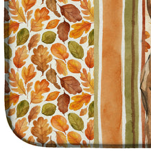 Load image into Gallery viewer, Brindle Staffordshire Bull Terrier Heirloom Fall Dish Drying Mat