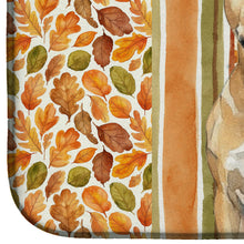 Load image into Gallery viewer, Fawn Staffordshire Bull Terrier Heirloom Fall Dish Drying Mat