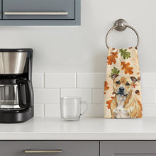 Load image into Gallery viewer, Fawn Staffordshire Bull Terrier Heirloom Fall Kitchen Towel