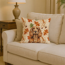 Load image into Gallery viewer, Sussex Spaniel Heirloom Fall Throw Pillow