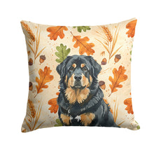 Load image into Gallery viewer, Black and Tan Tibetan Mastiff Heirloom Fall Throw Pillow