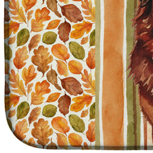 Load image into Gallery viewer, Red Gold Tibetan Mastiff Heirloom Fall Dish Drying Mat