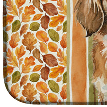 Load image into Gallery viewer, Tibetan Spaniel Heirloom Fall Dish Drying Mat