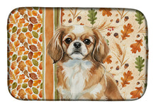 Load image into Gallery viewer, Tibetan Spaniel Heirloom Fall Dish Drying Mat