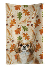 Load image into Gallery viewer, Tibetan Spaniel Heirloom Fall Kitchen Towel